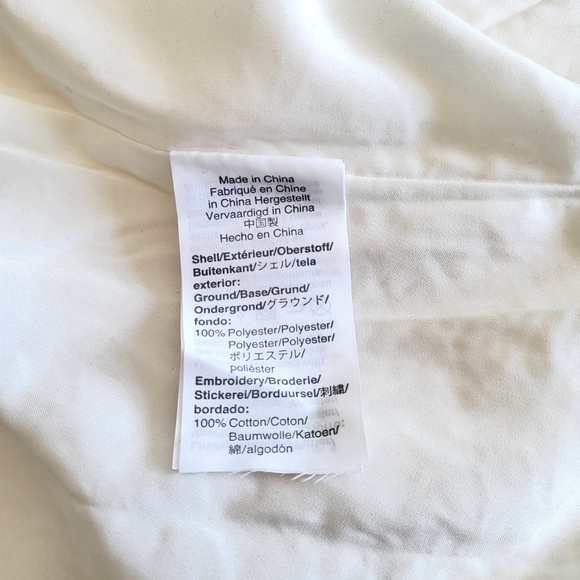 New Madewell Embroidered Pleated Voile Wrap Ivory Midi Dress NWT XL/10 US - Picture 15 of 17